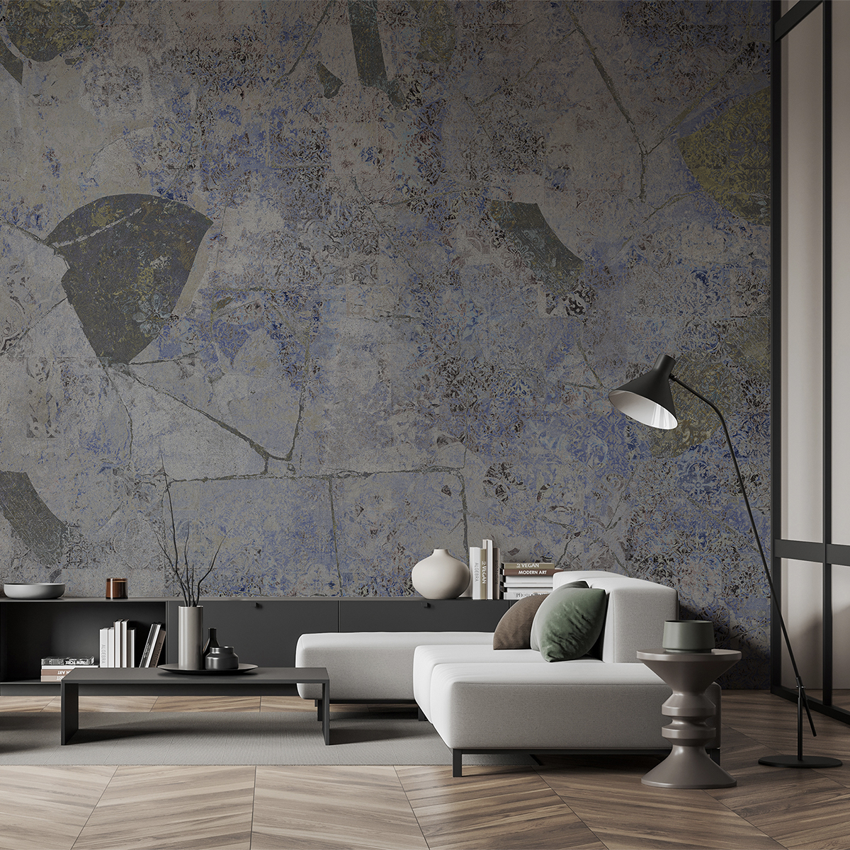 Tapet allhambra alleyways, dark silver, dream prints 